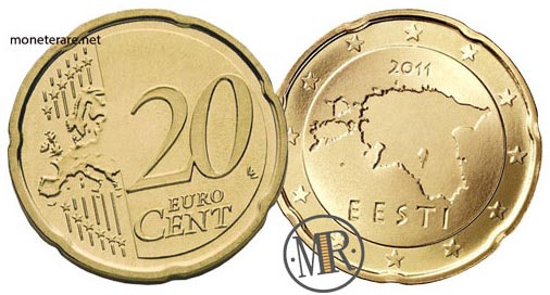 20 Cents Estonian Euro Coins