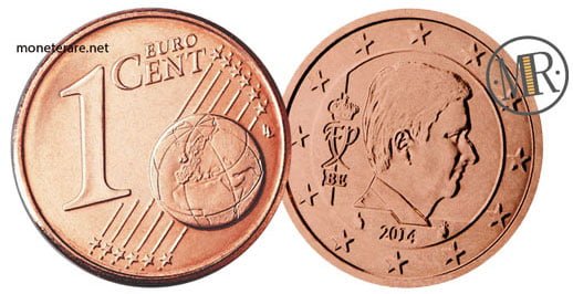 1 Cent Belgium Euro Coins (4° Serie) 2014
