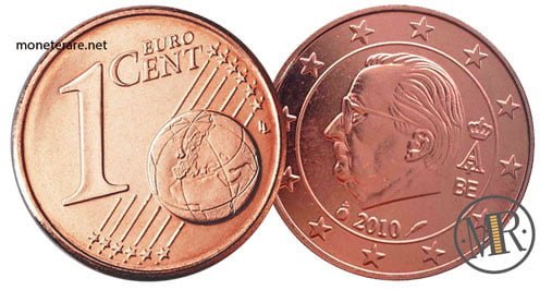 1 Cent Belgium Euro Coins (3° Serie) 2009 2013