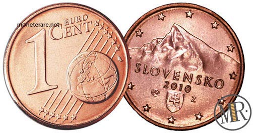 1 Cent Slovakia Euro Coins
