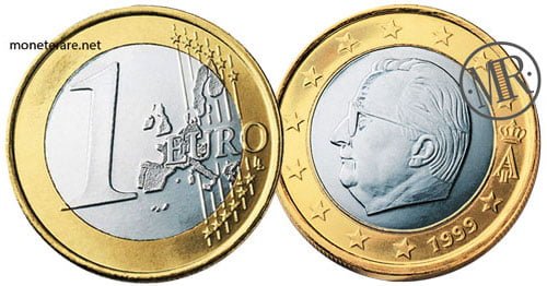 1 Euro Coin of Belgium 1999 (1° Serie)