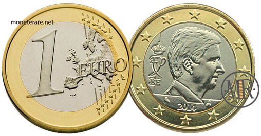 1 Euro Coin of Belgium 2014 (4° Serie)