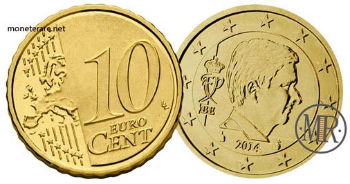 10 Cents Belgium Euro Coins 2014 (4° Serie)