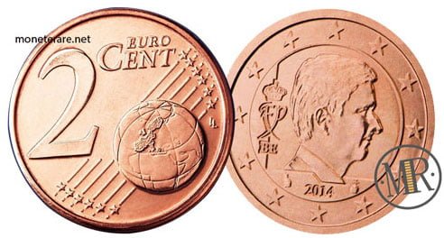 2 Cent Belgium Euro Coin (4° Serie) 2014