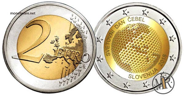 2 Euro Commemorative Slovenia 2018 World Bee Day - SVETOVNI DAN ČEBEL
