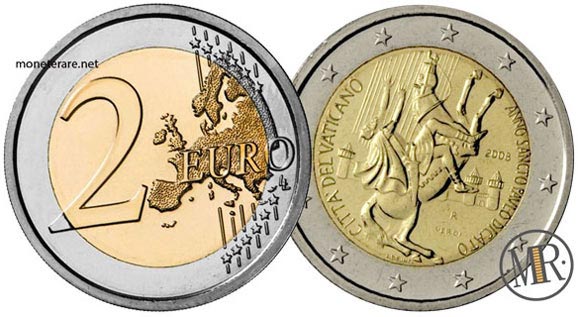 2 Euro Vatican 2008 Coin -2000 years of St Paul's birth ( San Paolo)
