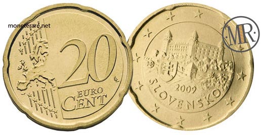 20 Cents Slovakia Euro Coins