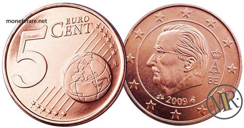 5 Cents Belgium Euro Coin (3° Serie) 2009 2013