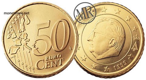 50 Cents Belgium Euro Coins (1° Serie) 1999 2006