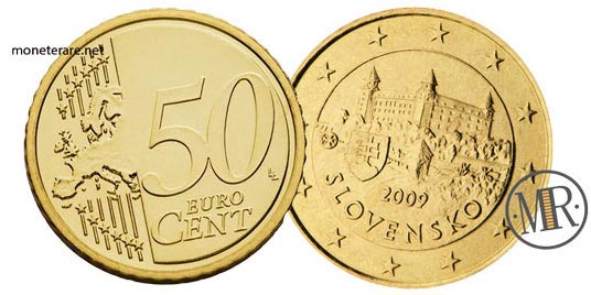 50 Cents Slovakia Euro Coins