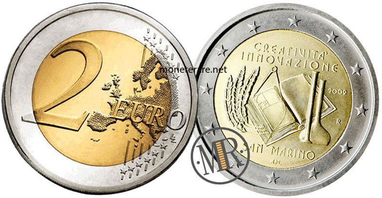  2 Euro San Marino 2009 Coin - European Year of Creativity and Innovation