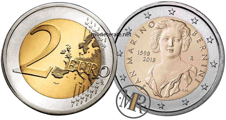  2 Euro San Marino 2018 Coin - 420th anniversary of Bernini's birth