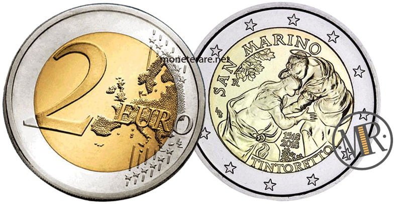  2 Euro San Marino 2018 Coin - 500th anniversary of Tintoretto's birth
