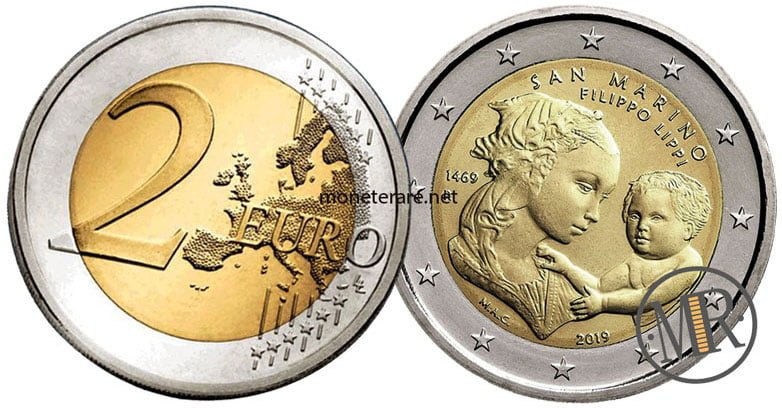  2 Euro San Marino 2019 Coin - 550th anniversary of the death of Filippo Lippi