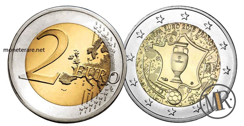 French 2 euro commemorative coins 2016 - Football