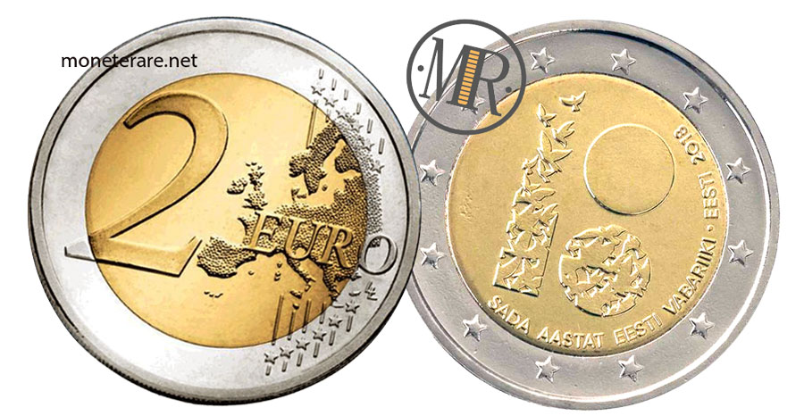 2 Euro Commemorative Estonia 2018 - 100th Anniversary Republic Estonia
