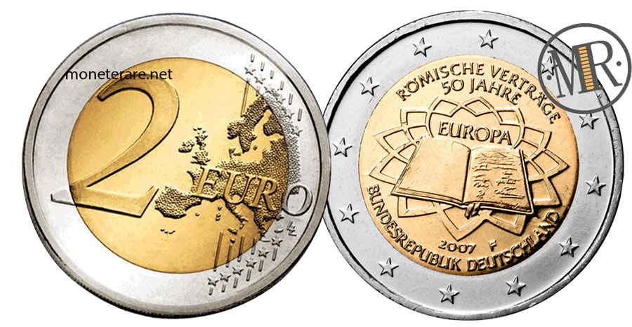 German 2 Euro Coin 2007 - 50th Anniversary of the Treaties of Rome