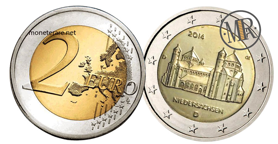 German 2 Euro Coins 2014 - St. Michael in Hildesheim Niedersachsen 