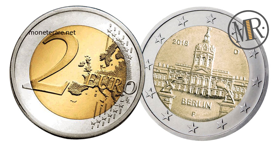 German 2 Euro Coins 2018 - Castle of Charlottenburg Berlin