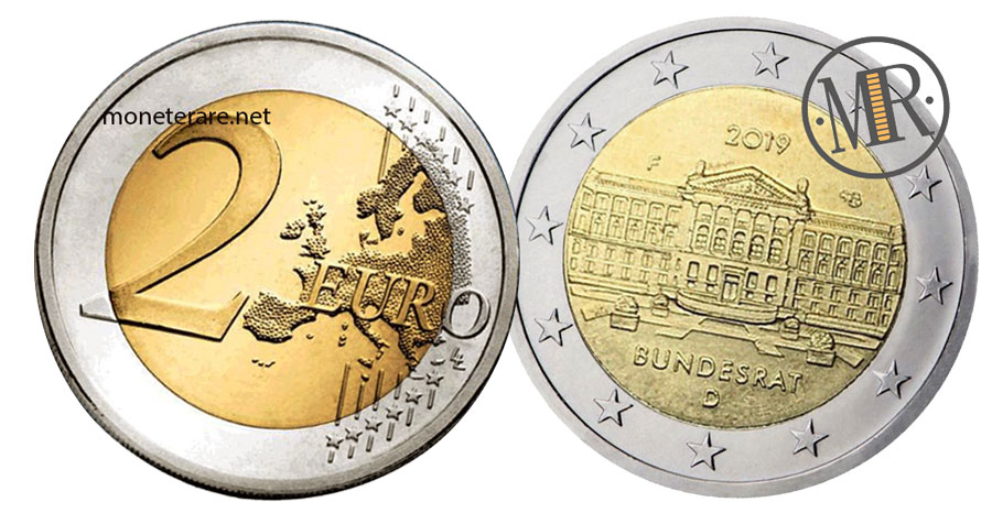 German 2 Euro Coins 2019 - Bundesrat  
