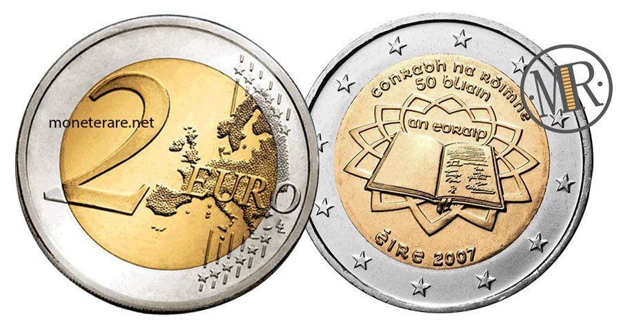 Ireland 2 Euro Coins 2007 - 50th Treaties of Rome éıʀe 2007