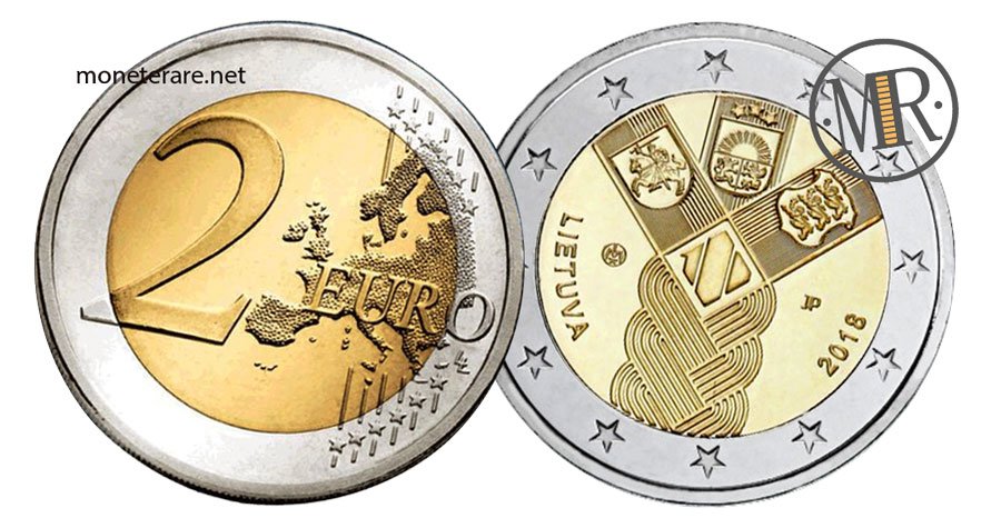  Lithuania 2 Euro 2018 - 100th Anniversary of the Baltic States 