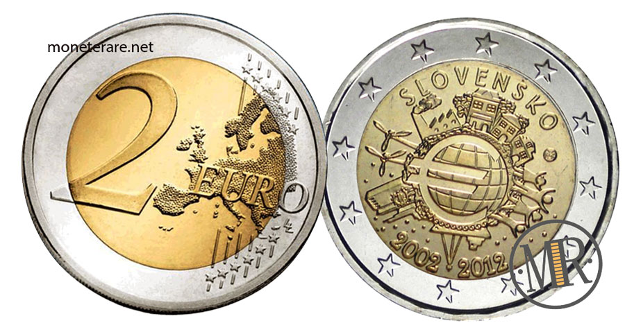  Slovakia 2 Euro Coins 2012 - Euro Slovensko 2002-2012