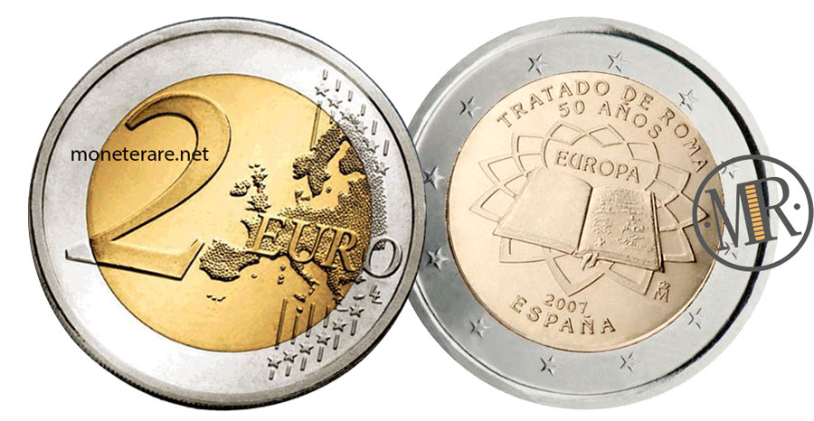 Value of   2 Euro Spain 2007  - 50th anniversary of "Tratado de Roma"