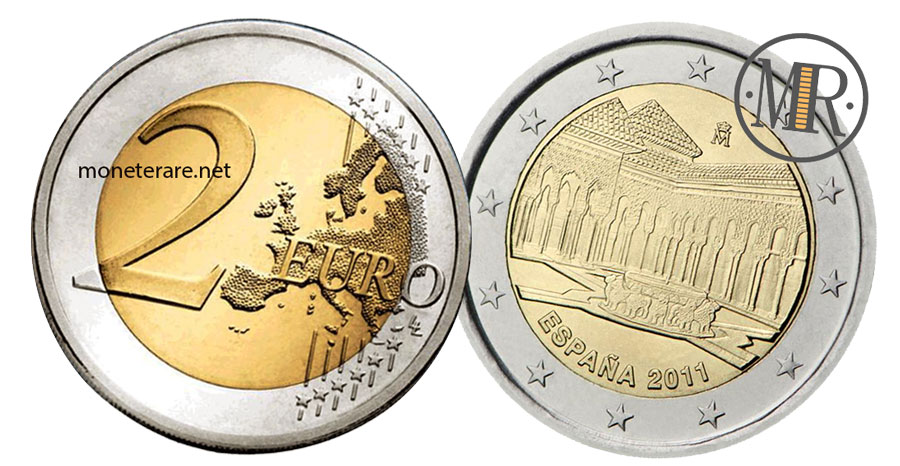 Value of  2 Euro Spain 2011 - Court of Lions of Granada