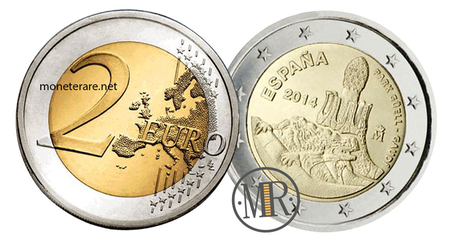 Value of  2 Euro Spain 2014 - Park Güell Gaudì