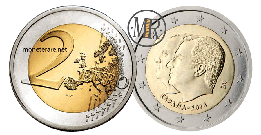Value of  2 Euro Spain 2014 - Change of King