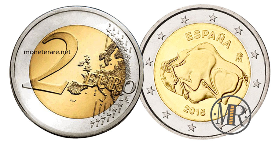 Value of  2 Euro Spain 2015 - Altamira Cave