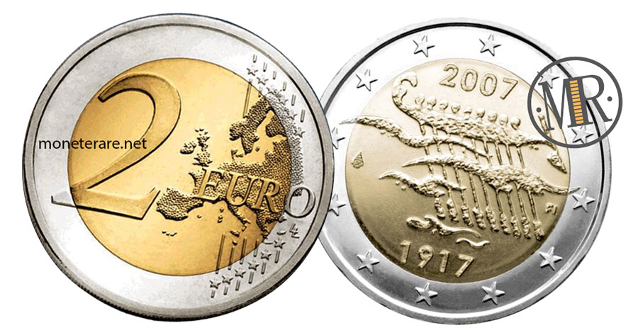 2 Euro Finland 2007 - Anniversary Independence of Finland - Finnish 2 euro coins