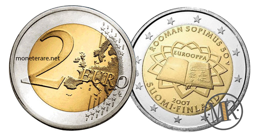 Finnish 2 euro coins - 2 Euro Finland 2007 - Anniversary of the Treaty of Rome