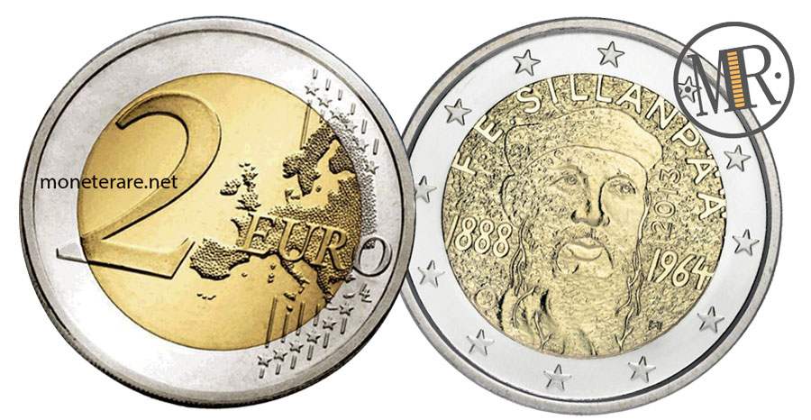 2 Euro Commemorative Coins Finland 2013 - Frans Eemil Sillanpää