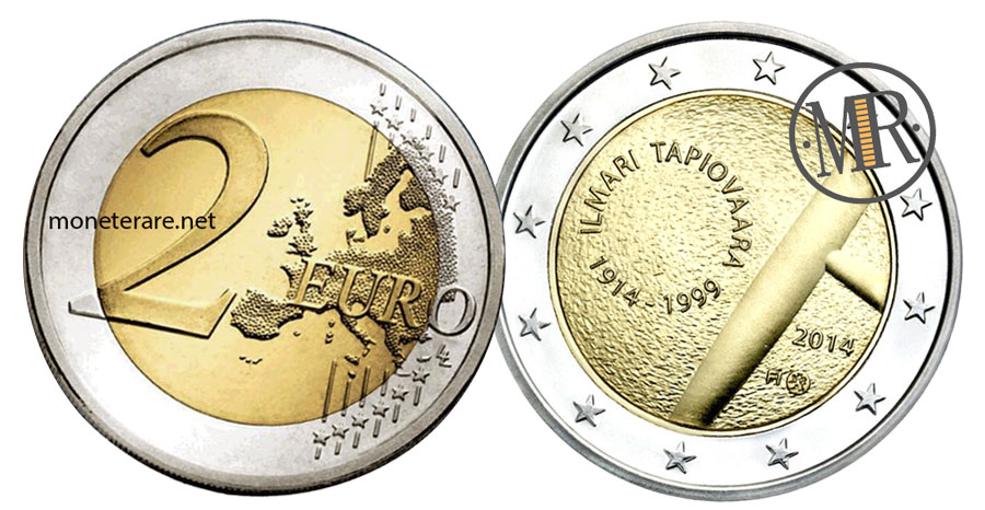 2 Euro Commemorative Coins Finland 2014 - Ilmari Tapiovaara - Finnish 2 euro coins
