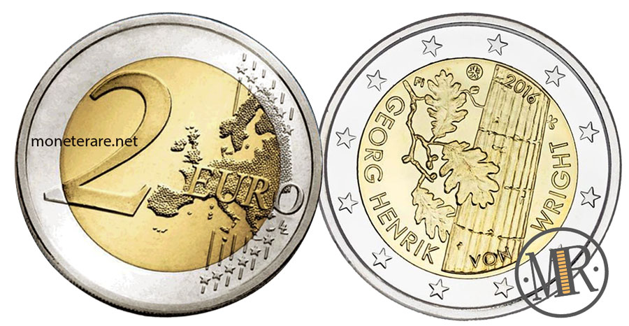 2 Euro Commemorative Coins Finland 2016 - Georg Henrik von Wright