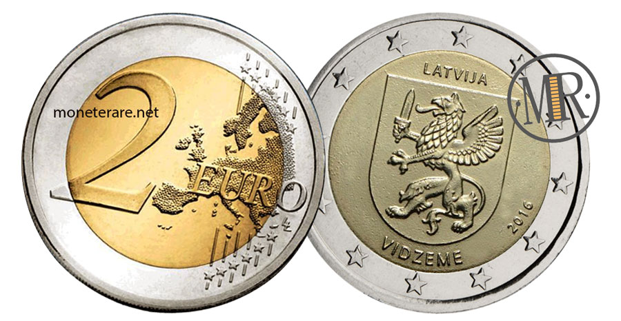2 Euro Commemorativi Lettonia 2016 - Livonia
