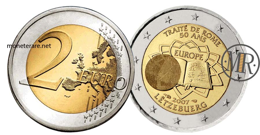 2 Euro Luxembourg 2007 - Traitè de Rome(Luxembourg - Letzebuerg)