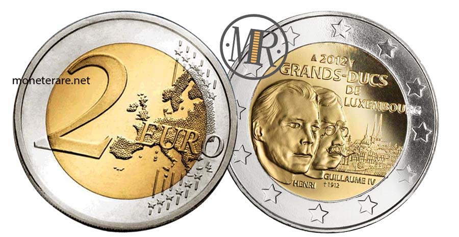 2 Euro Luxembourg 2012 -Grands Ducs Guillaume IV - Henri (Luxembourg - Letzebuerg)
