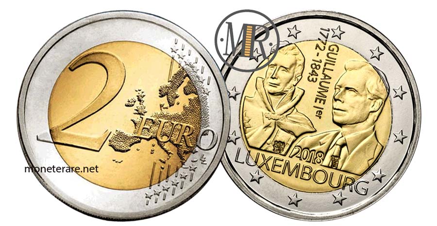 2 Euro Luxembourg 2018 - Anniversary of the death of Grand Duke Guillaume I