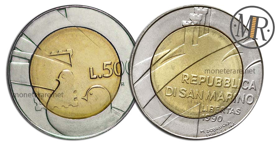 500 Lire San Marino 1990 Coin - “Peace”