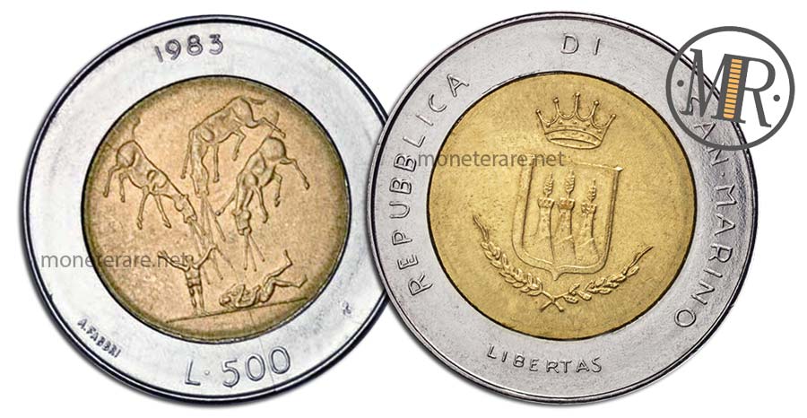 500 Lire San Marino 1983 Coin -  “Apocalypse - Atomic threat”