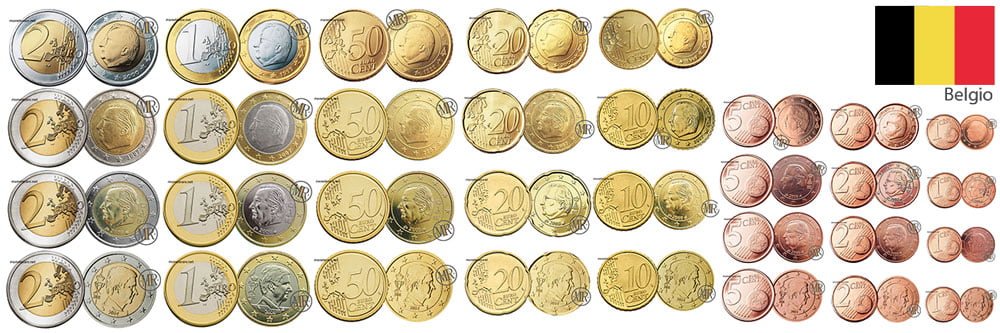 euro belgium coins