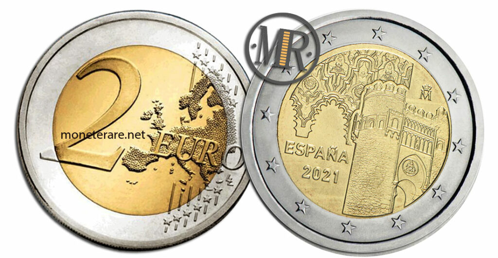 Value of 2 Euro Spain 2021 - Historic Centre of Toledo