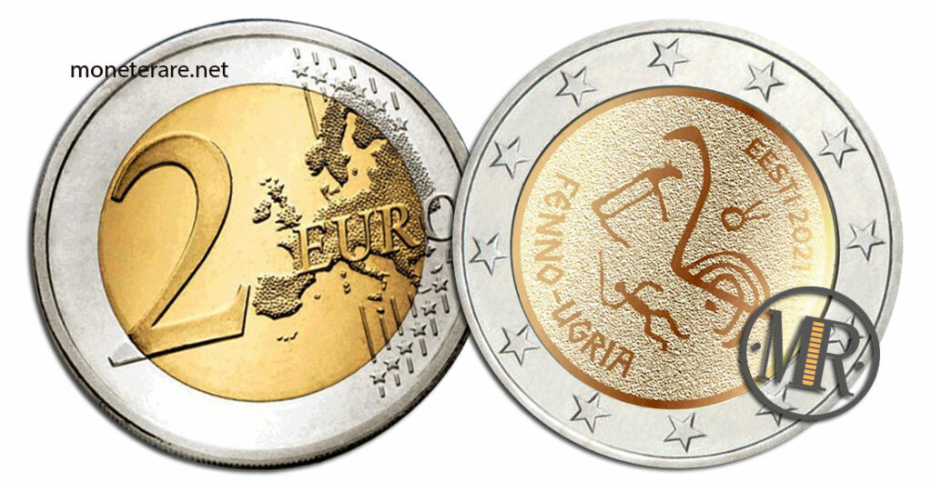 2 Euro Estonia 2021 Coin - Ugrofin peoples (FENNO UGRIA)