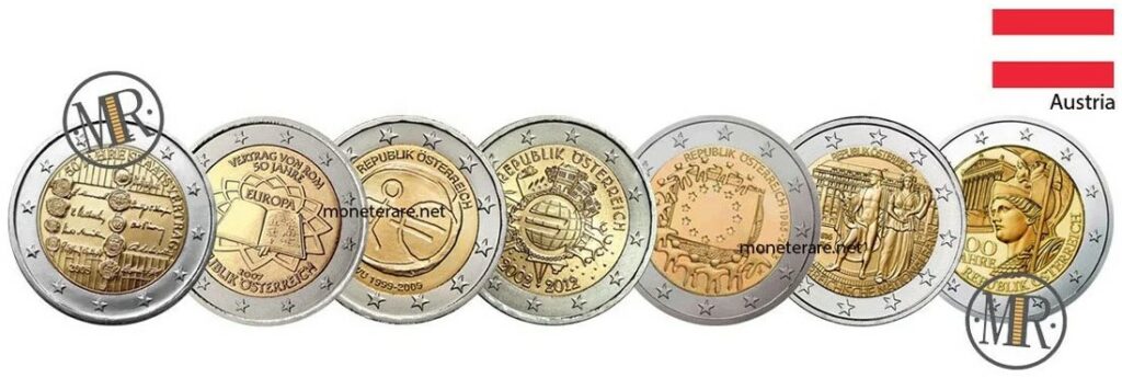 2 Euro Commemorative Coins Austria