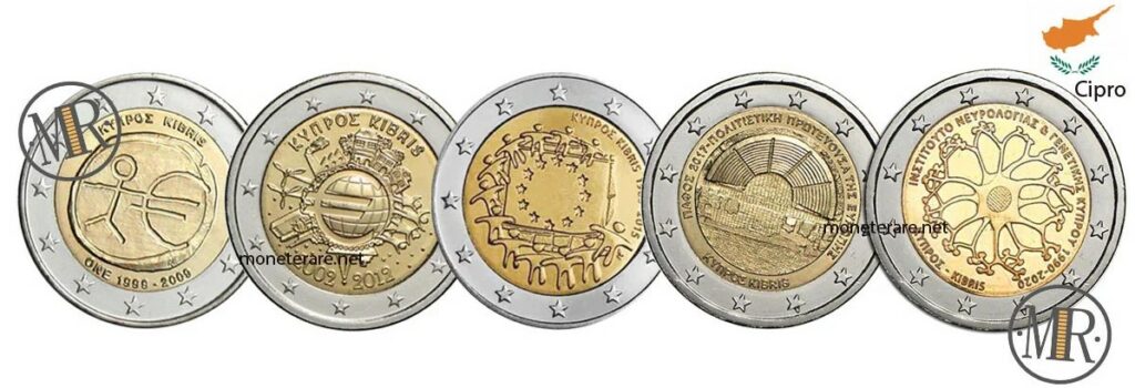 2 Euro Commemoratives Coins Cyprus