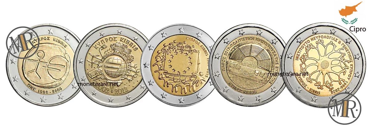 #1484 Cyprus 8 coins set 2008 1 C 2 EURO UNC 