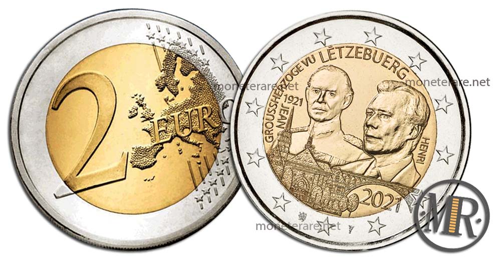 2 Euro Luxembourg 2021 - 1921 Jean